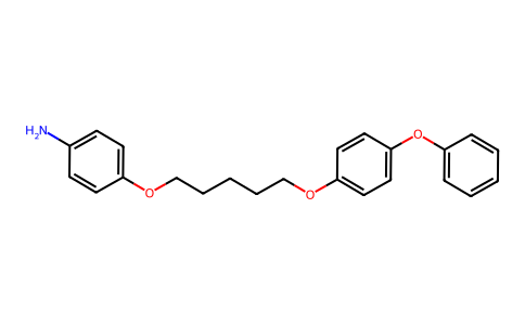 Aniline, p-(5-(p-phenoxyphenoxy)pentyloxy)- 102559-27-3